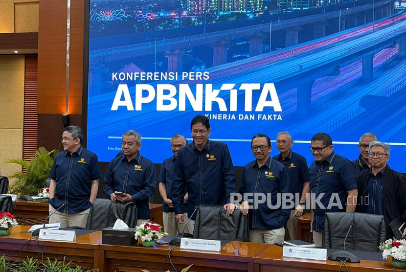 Konferensi pers APBN KiTa edisi Maret 2026 di Jakarta, Rabu (11/3/2026).