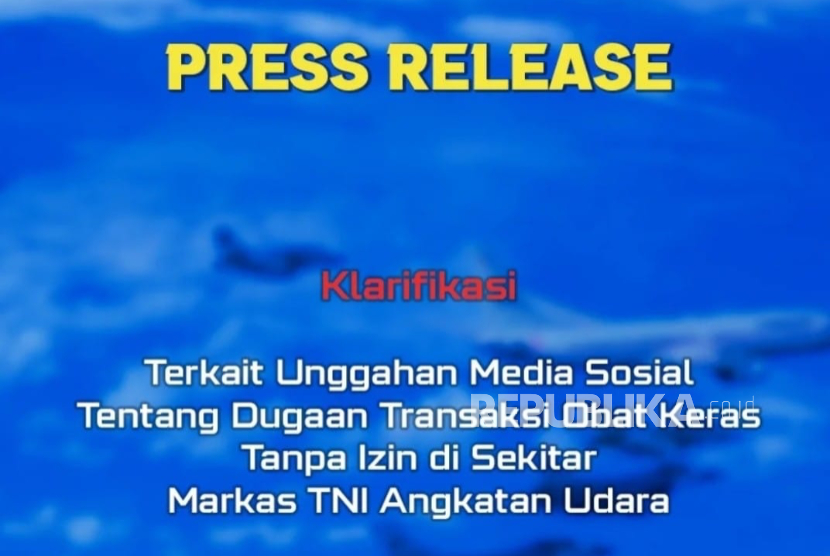 Klarifikasi TNI AU merespons unggahan di medsos terkait jual beli boat tramadol tanpa izin.