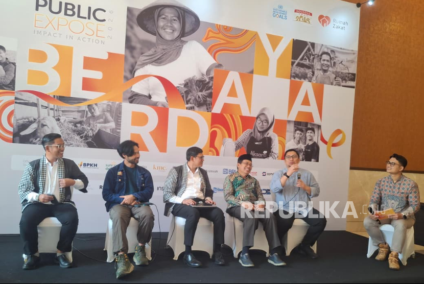 Public Expose: Impact in Action 2026 Rumah Zakat di Hotel Sultan, Rabu (8/4/2026).