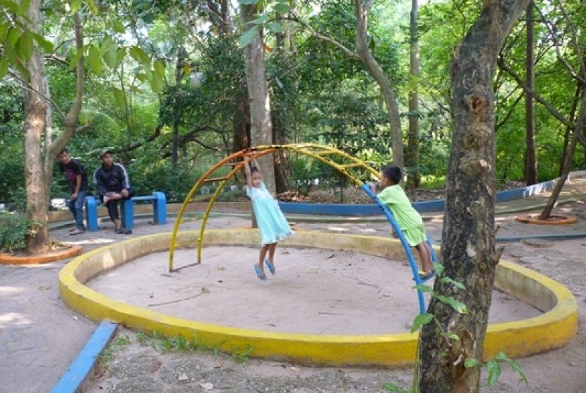A Forest and playground in Srengseng, West Jakarta.