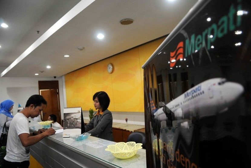 A Merpati ticket counter in Kemayoran, Jakarta (file photo)