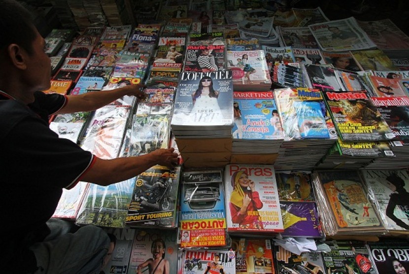 A news stand in Jakarta (illustration)