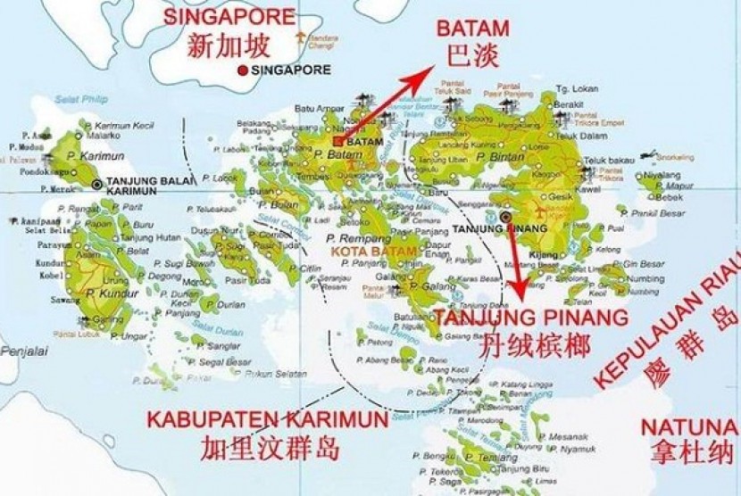Kawasan Ekonomi Khusus (KEK) Batam, Bintan, and Karimun. ilustrasi
