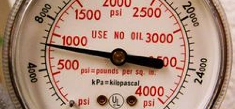 A pressure gauge (illustration)  