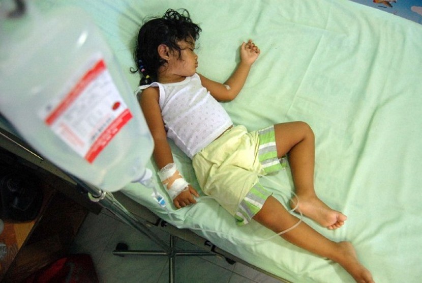 A toddler is hospitalized due to dengue fever in Aceh. (illustration)  