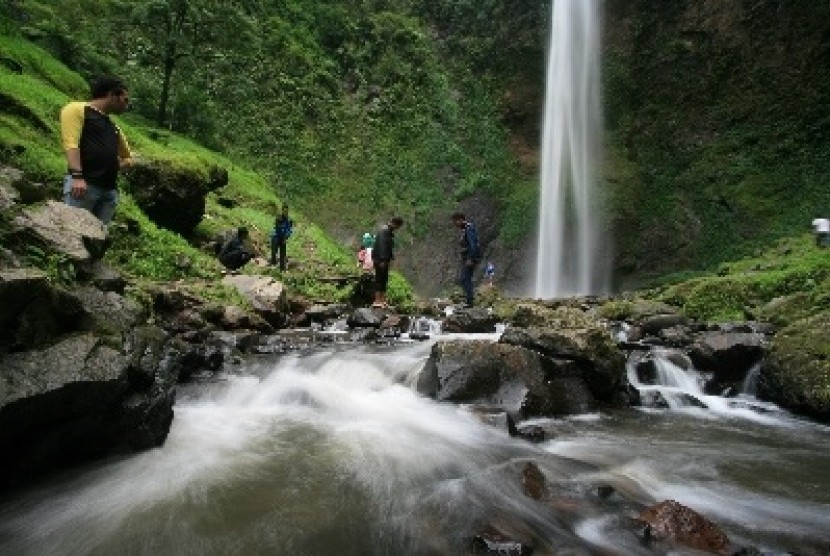 A waterfall in West Bandung, West Java (file photo)