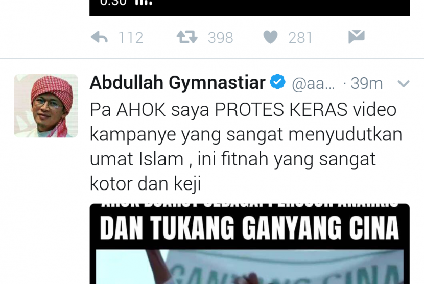 Aa Gym protes iklan kampanye Ahok