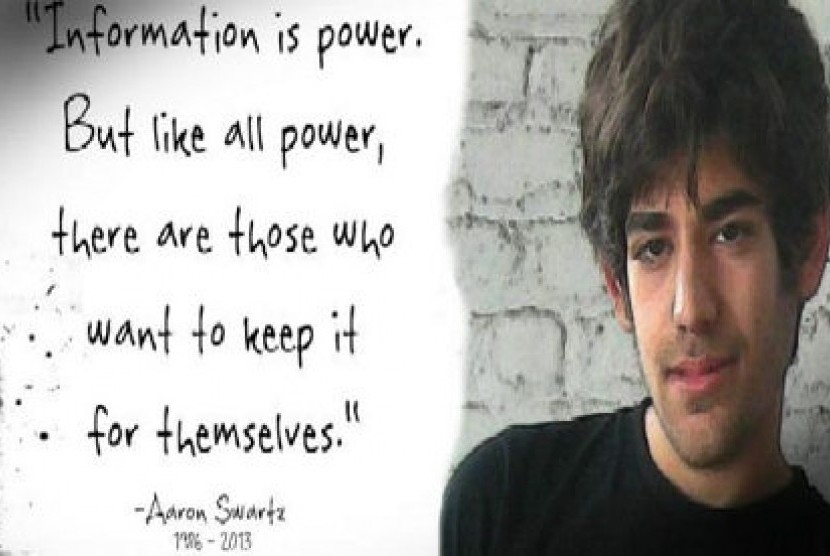 Aaron Swartz dan ungkapan dalam Manifesto yang ditulisnya pada 2008