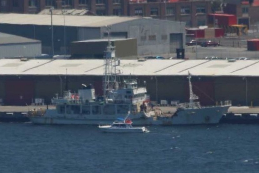 ABF akan menyelidiki kapal Cina pembawa narkoba, yang ditambatkan di Macquarie Point, Hobart.