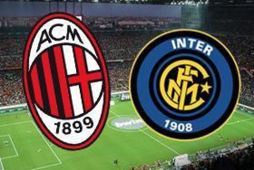 AC Milan vs Inter Milan di semifinal Liga Champions 2022/2023.