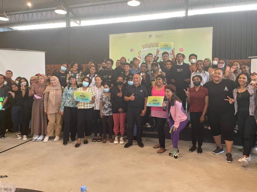 Acara Bengkel Digital Teras Negeriku bertema Papua Kreatif: Inspirasi dari Timur Indonesia, yang diselenggarakan di Jayapura, Rabu (24/8/2022). Acara Bengkel Digital mampu meningkatkan kreativitas konten anak-anak muda Papua.