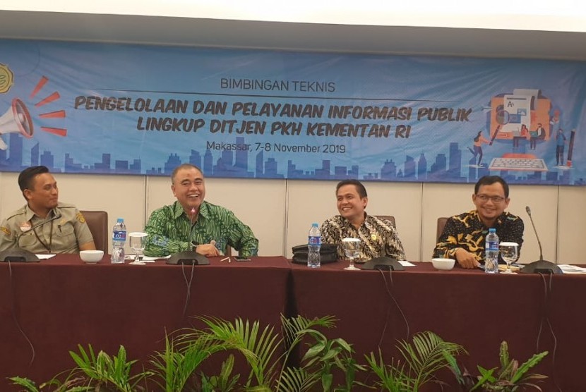 Acara Bimbingan Teknis Pengelolaan dan Pelayanan Informasi Publik Lingkup Ditjen PKH di Makassar, 7-8 November 2019