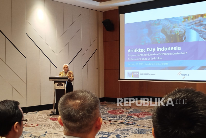 Acara drinktec day Indonesia di Jakarta Pusa, Kamis (20/2/2025).