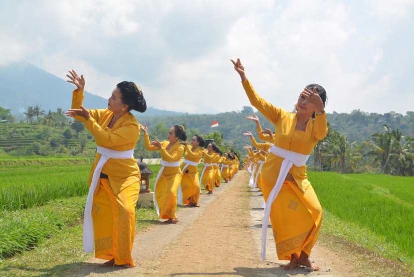 acara Festival Jatiluwih 2019 di D’Uma Jatiluwih. Jum’at (20/09).