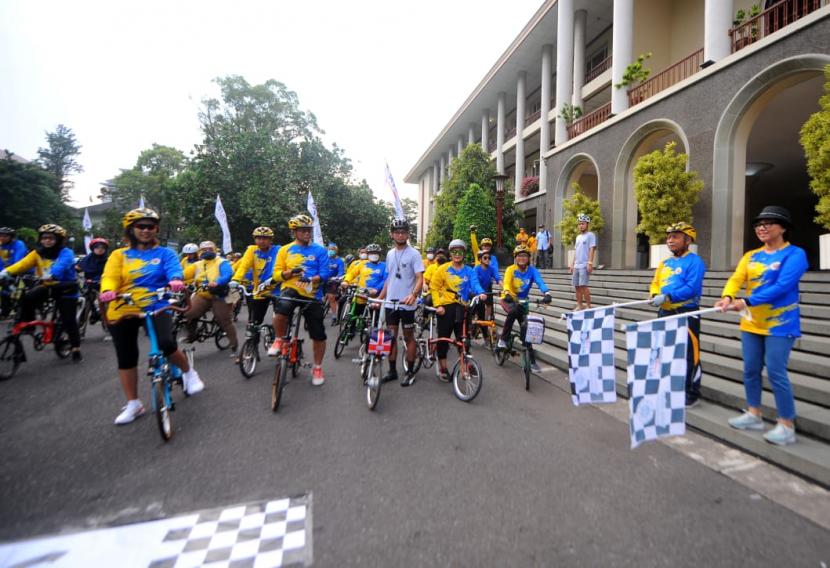 Acara Fun Bike BTN dan UGM di Yogyakarta, Jumat (2/9/2022).