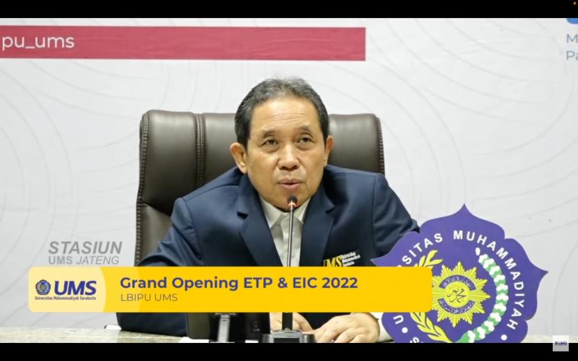 Acara grand opening program ETP dan EIC Universitas Muhammadiyah Solo.