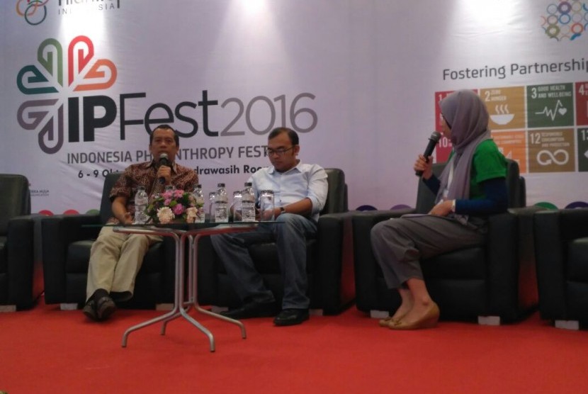 Acara Indonesia Philantrophy Festival (IP Fest) 2016 di Jakarta.