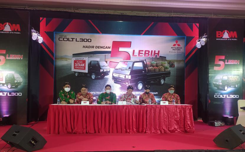 Acara konferensi pers Launching Mitsubishi New Colt L300 di Grha Sarina Vidi, Yogyakarta, Kamis (29/7/2022).