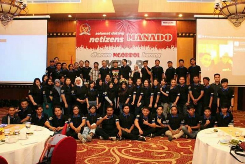 Acara Netizens Ngobrol Bareng MPR RI yang berlangsung di Ruang Maleosan Swiss-Belhotel, Kota Manado, Sulawesi Utara (Sulut), Sabtu (14/10).