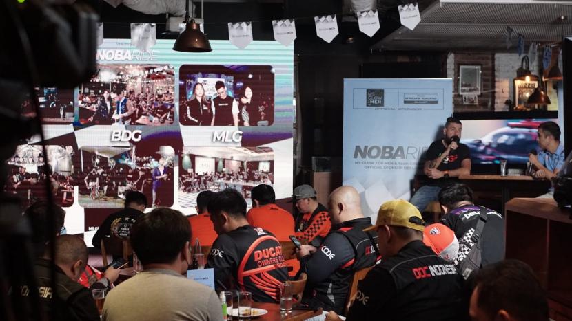 Acara nonton bareng (nobar) MotoGP 2022 di Sport Stube, Kawasan Pondok Indah pada hari Ahad (29/5/2022).