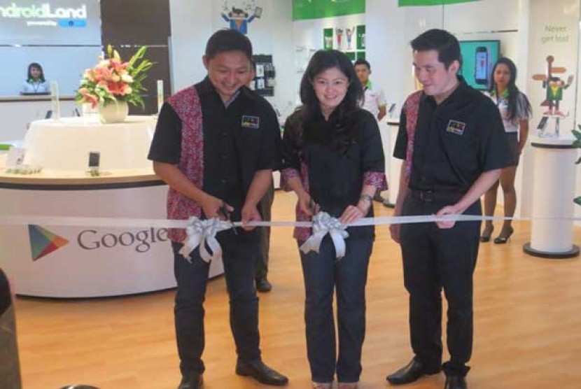Acara Opening Store AndroidLand di Summarecon Mall Serpong, Rabu (3/7).
