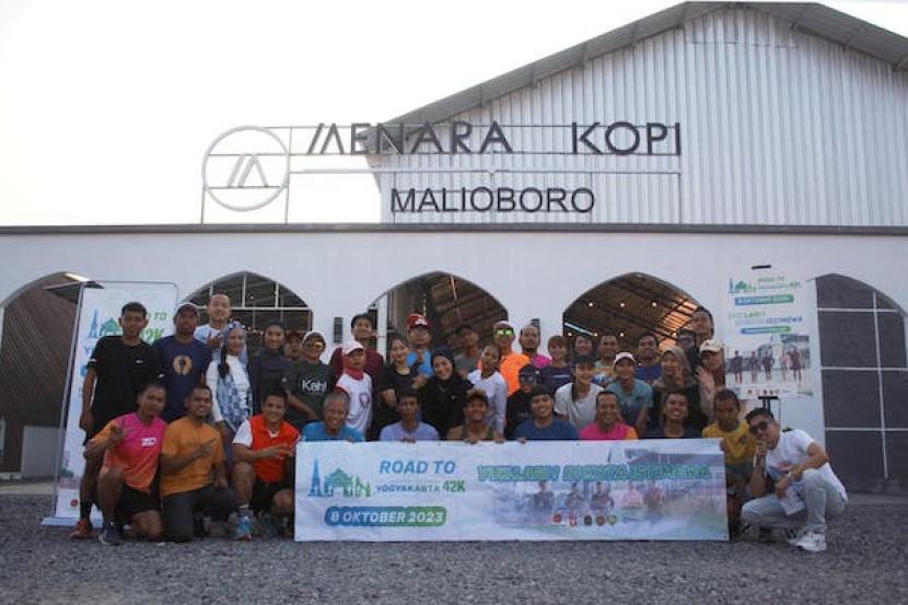 Acara Road to The International Yogyakarta 42K Marathon (TIY42K) yang akan digelar pada 8 Oktober 2023 mendatang di Yogyakarta.