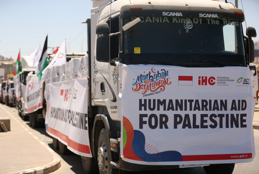 ACT mengirimkan ratusan ton bantuan pangan untuk Gaza.