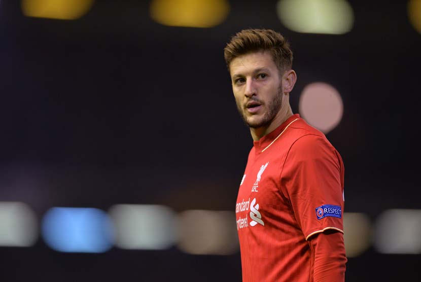 Gelandang Liverpool Adam Lallana 