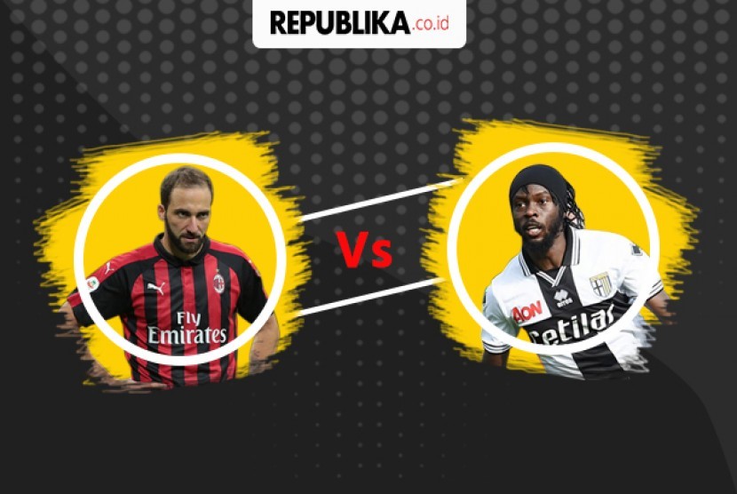 Adu tajam Higuain vs Gervinho.