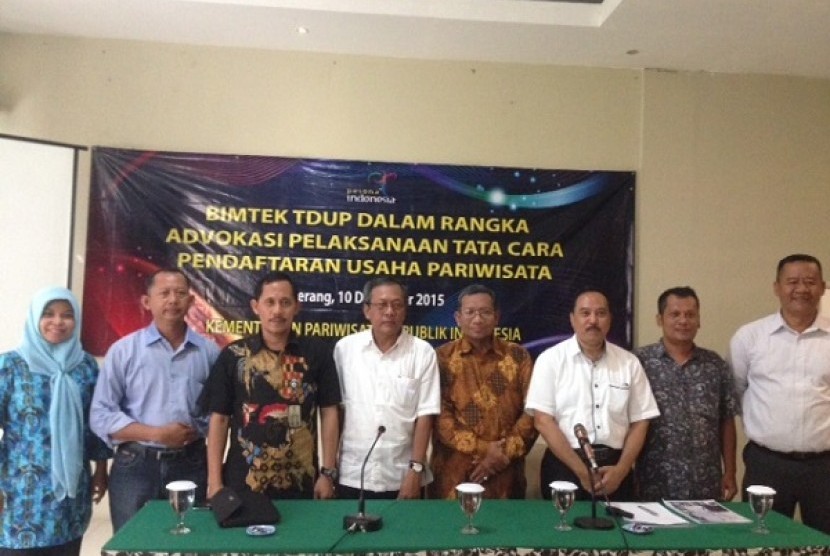 Advokasi Pelaksanaan Tata Cara Pendaftaran Usaha Pariwisata di Serang-Banten, Kamis (10/12).