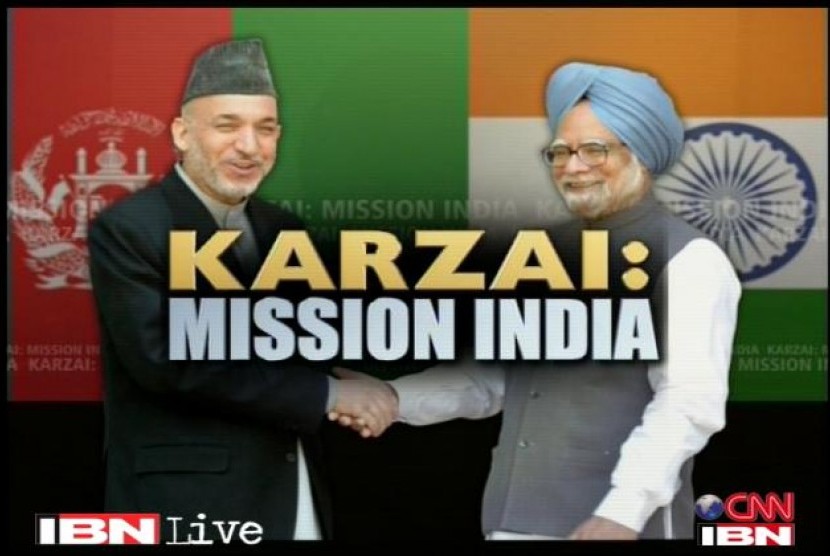 Afghan President Hamid Karzai in India