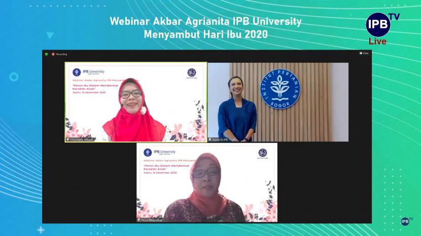 Agrianita IPB Unversity menggelar webinar dalam rangka menyambut Hari Ibu, 22 Desember 2020 mendatang.