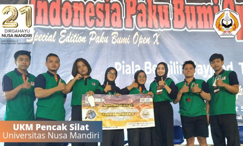 ahasiswa Universitas Nusa Mandiri (UNM) berhasil membawa pulang delapan medali dan meraih gelar juara pada Kejuaraan Indonesia Paku Bumi Open (PBO) International Championship-Special Edition Paku Bumi Open X 2022.