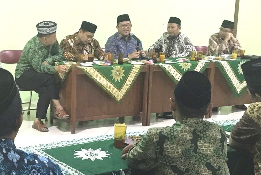 Aher bersilaturahim dengan sejumlah pengurus ormas Islam di Kabupaten Boyolali, belum lama ini.