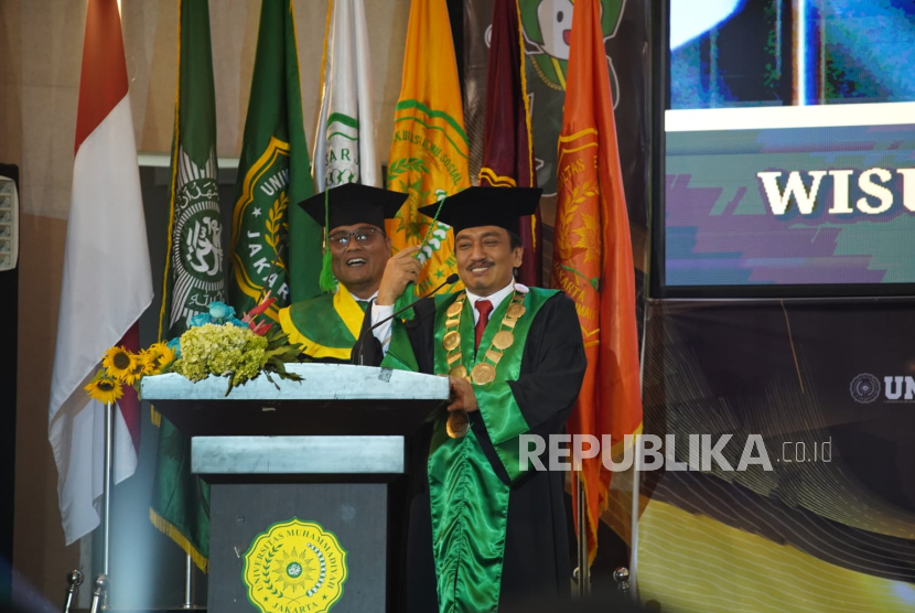 Ahmad Soleh, wisudawan Program Studi Magister Ilmu Komunikasi Fakultas Ilmu Sosial dan Ilmu Politik Universitas Muhammadiyah Jakarta (MIKOM FISIP UMJ).