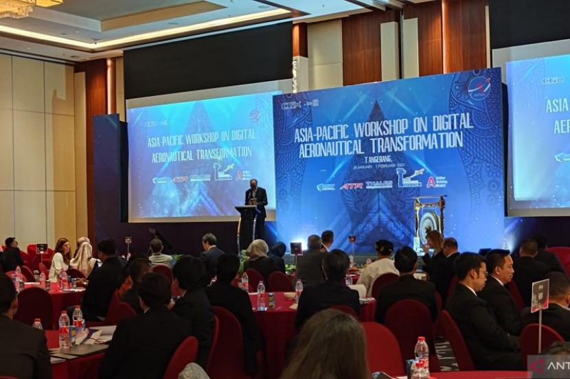 AirNav Indonesia menggelar workshop Asia-Pacific On Digital Aeronautical Transformation di Tangerang, Banten, Senin (29/1/2024). 