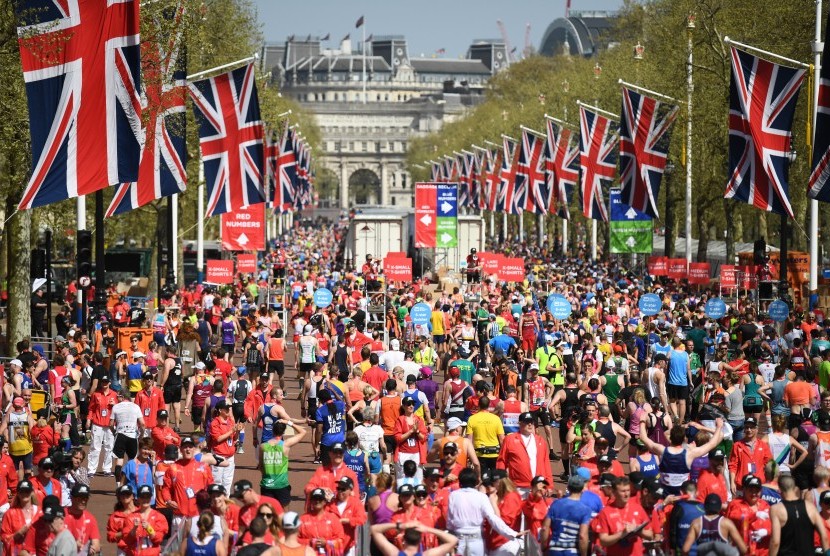 Ajang London Marathon yang sudah digelar sejak tahun 1981.