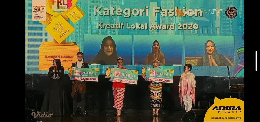 Ajeng Pangestu, alumnus UBSI berhasil menjadi juara ketiga Festival Kreatif Lokal Award 2020.