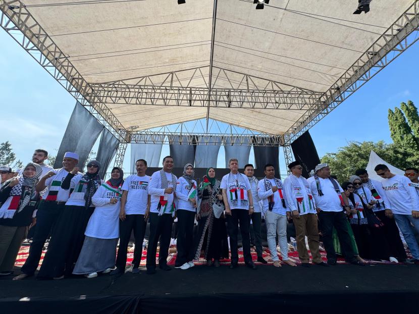 Aksi bela Palestina di Banjarbaru Kalimantan Selatan