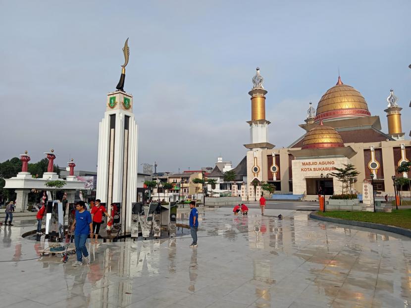 Masjid Agung Kota Sukabumi, Jawa Barat. 