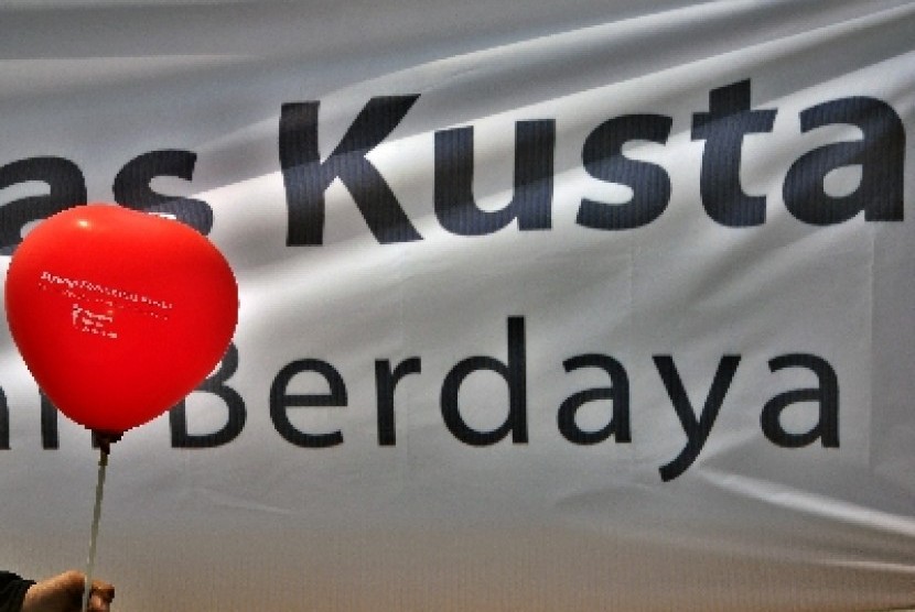 Aksi damai memperingati hari kusta internasional di Jakarta (ilustrasi). Indonesia menempati urutan ketiga dunia untuk kasus kusta terbanyak. (ilustrasi).