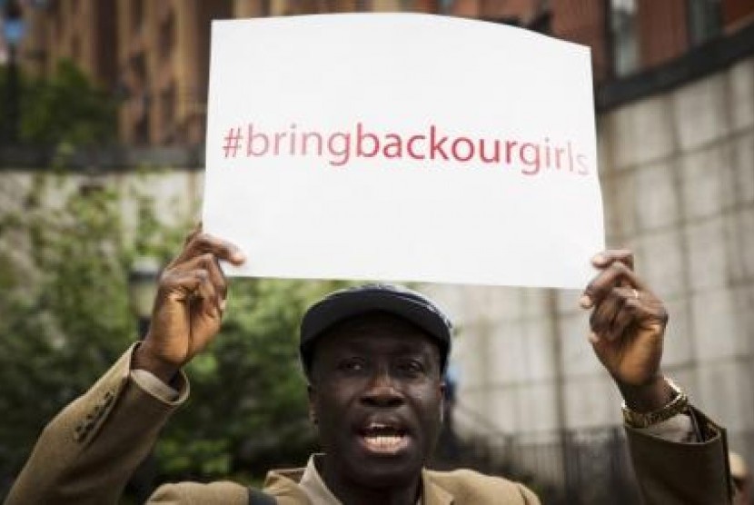 Aksi menentang ulah Boko Haram. 