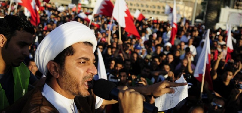 Aksi protes di Bahrain.