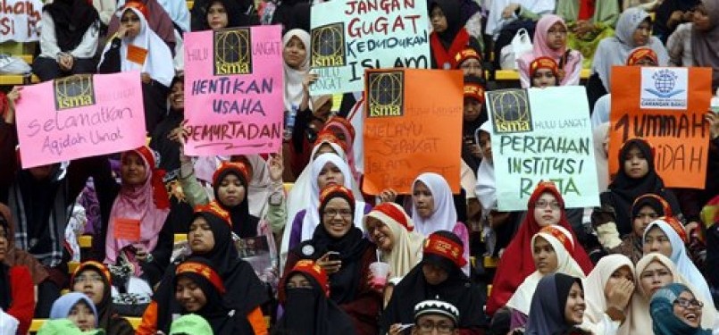 Aksi Sejuta Umat di Malaysia hanya dihadiri sekitar 5.000 orang.
