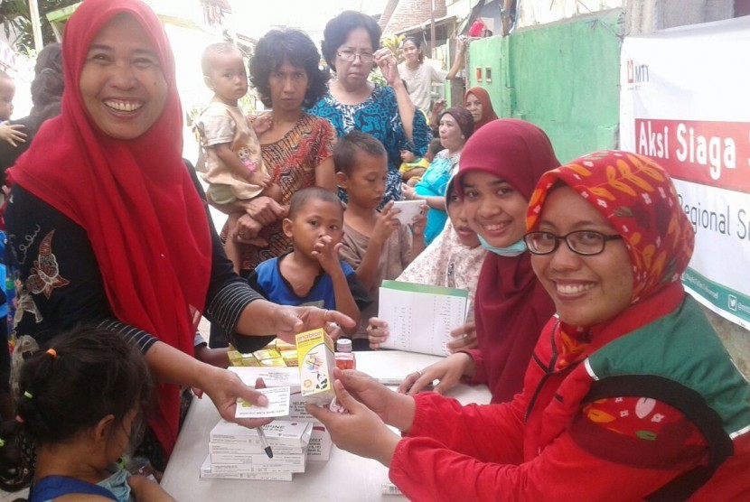 Aksi Siaga Sehat MTT di Keluarahan Maccini, Makassar, Sulawesi Selatan.