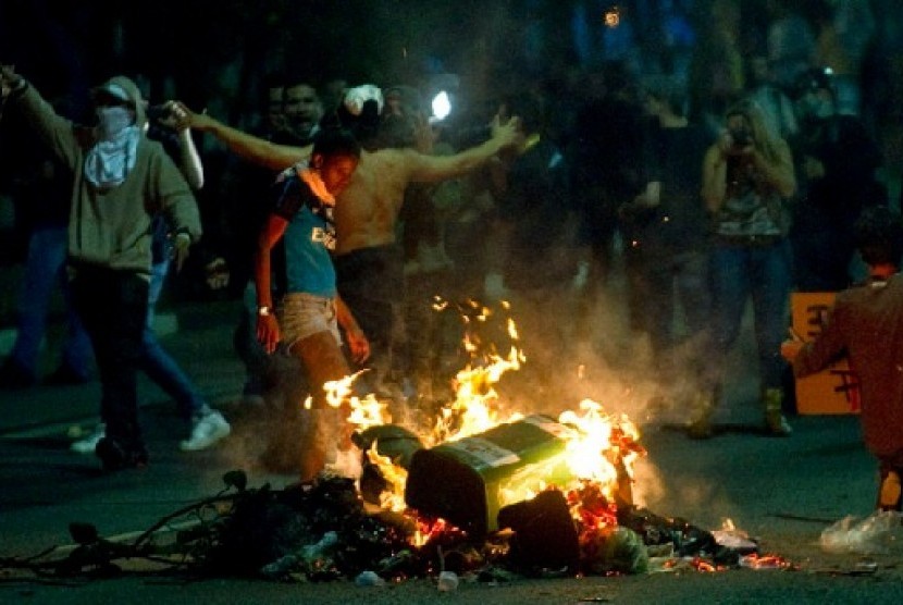 Aksi unjuk rasa di Brasil semakin meluas dan bertambah banyak