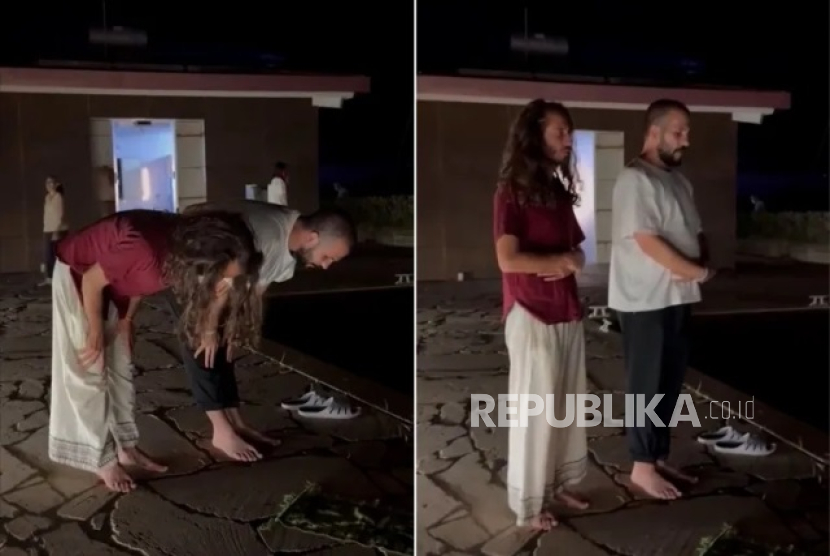 Aktivis Italia terkesan dengan adzan dan gerakan sholat. 