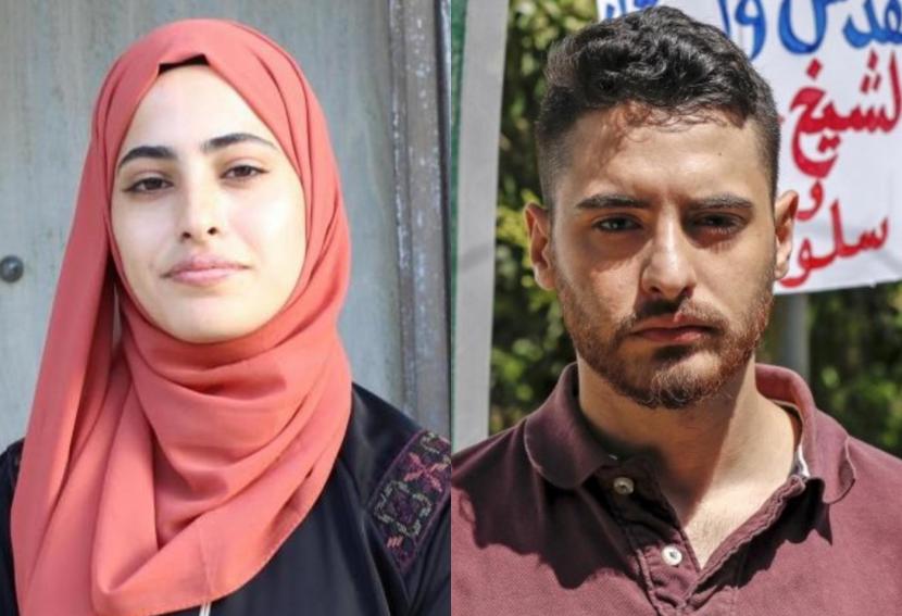 Aktivis Palestina Muna el-Kurd (23 tahun) dan saudara kembarnya Muhammad el-Kurb. Keduanya memiliki lebih dari satu juta pengikut di Instagram.