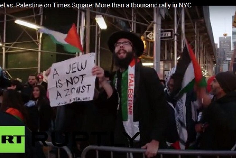 Aktivis pro-Palestina di New York