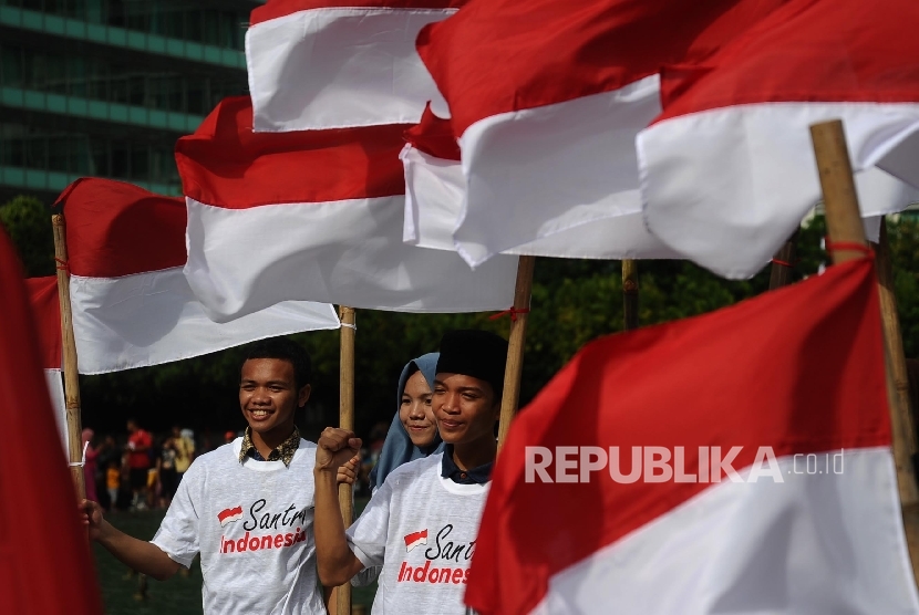Indonesian flags were raised at a rally (Illustration).